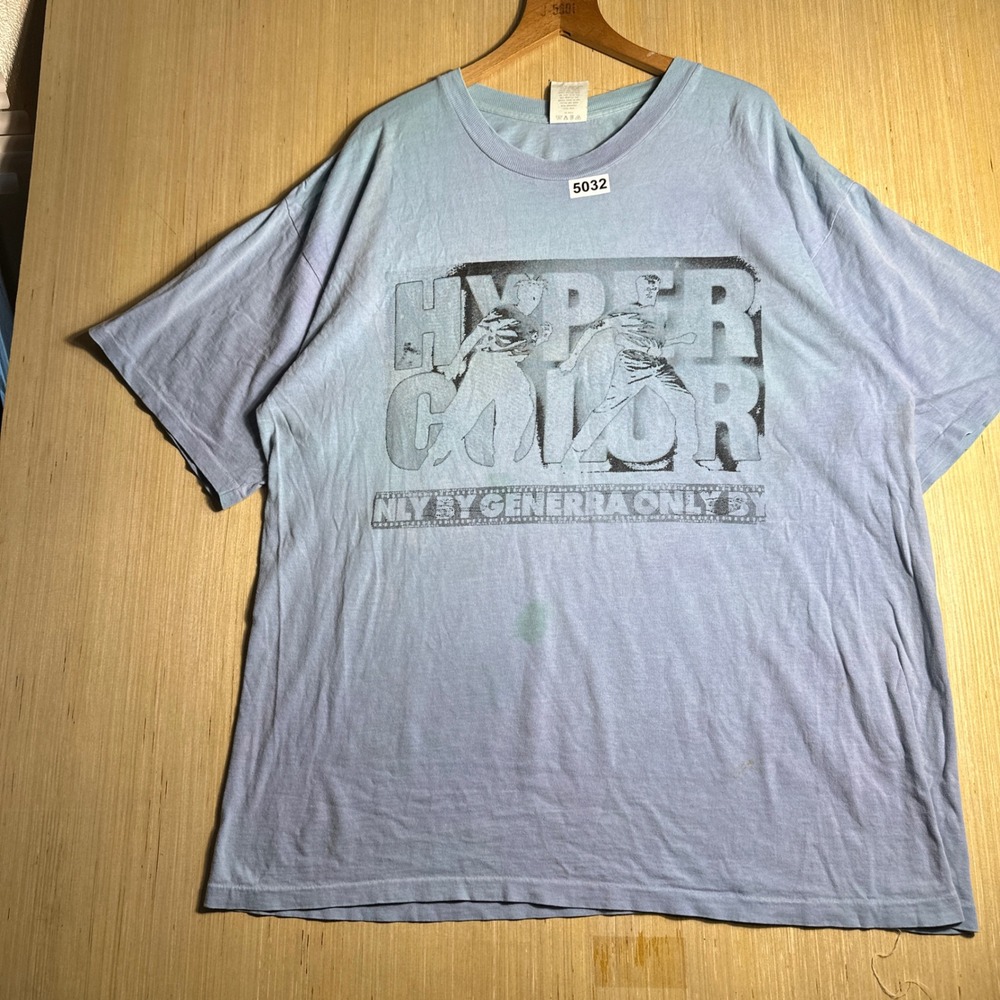 Vintage Generra Hypercolor T Shirt Mens XL Blue 90s Heat Sensitive Graphic Tee - Picture 4 of 15